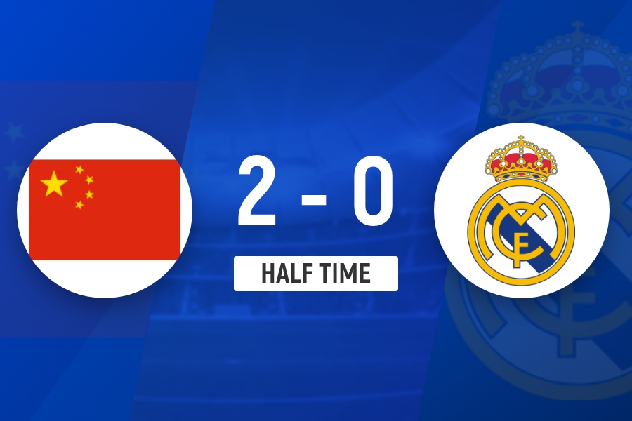 中国U17女足半场2-0皇马U17 赵思晴闪击方珍珠单刀一进两失 中国U17女足半场2-0皇马U17 赵思晴闪击方珍珠单刀一进两失